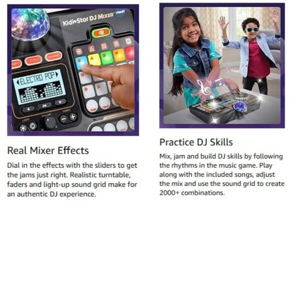 Like New - VTech Kidi Star DJ Mixer (English Version), Black - Picture 12 of 16